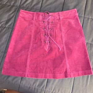 velvet skirt